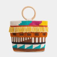 Sac cabas Kaoma en coton Multicolore Wild