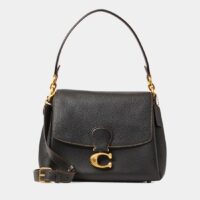 Sac cabas May cuir foulonné Noir Coach