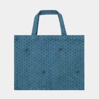 Sac  cabas mini en coton surteint Bleu Bonton