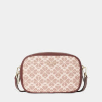 Sac caméra Infinite Spade Flower en toile jacquard Rose Kate Spade New York