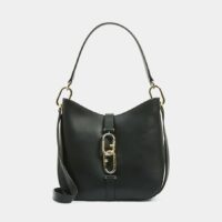 Sac hobo Sirena cuir Noir Furla