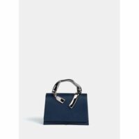 Sac l'Empreinte en chèvre Bleu Létrange