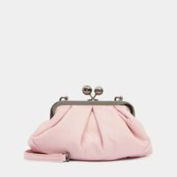 Sac pochette Prati cuir Rose Weekend Max Mara