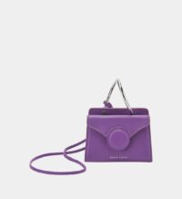 Sac pochette mini Phoebe cuir Violet Danse Lente