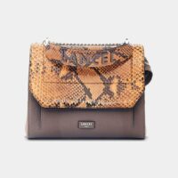 Sac rabat Ninon en cuir Marron Lancel