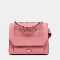 Sac rabat Ninon en cuir Rose Lancel