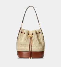 Sac seau Andie en cuir Beige Lauren Ralph Lauren