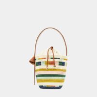 Sac seau sisal et coton Rainbow Multicolore Cesta Collective