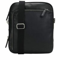 Sac trotteur en cuir grainé Noir Picard