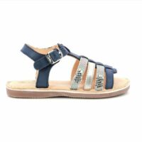 Sandales Cuir Drolote Bleu Aster