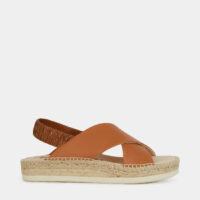 Sandales espadrilles Candy cuir Beige Kanna