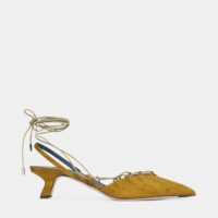 Sandales slingback à talons Gross taffetas Vert IIndaco