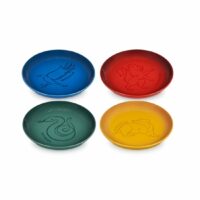 Set 4 assiettes à dessert Hogwarts™ Houses céramique Ø17 cm Multicolore Le Creuset