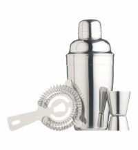 Set à coktail 3 pièces en inox Gris Bar Craft