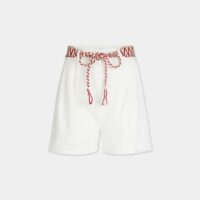 Short Blair pinces et ceinture Beige Suncoo