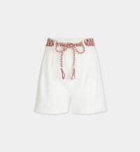 Short Blair pinces et ceinture Beige Suncoo