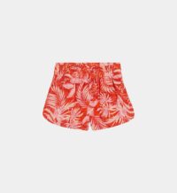 Short court droit à imprimé feuilles de palmier Rouge Rip Curl