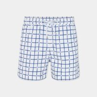 Short de bain carreaux nylon Bleu Surprise