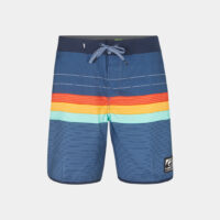 Short de bain droit rayures siglé Multicolore Quiksilver