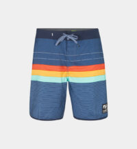 Short de bain droit rayures siglé Multicolore Quiksilver