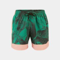 Short de bain et housse style réalisme Vert Dries Van Noten