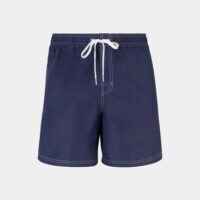 Short de bain liserés contrastants suspensoir Bleu Sundek