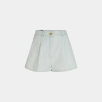 Short denim large coton Bleu Forte_Forte