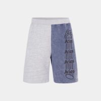 Short molletonné signature coton Bleu Aries