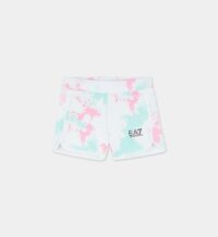 Short tie and dye coton stretch Rose Armani Junior