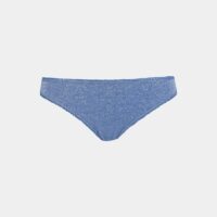 Slip paillettes dentelle Bleu Momoni