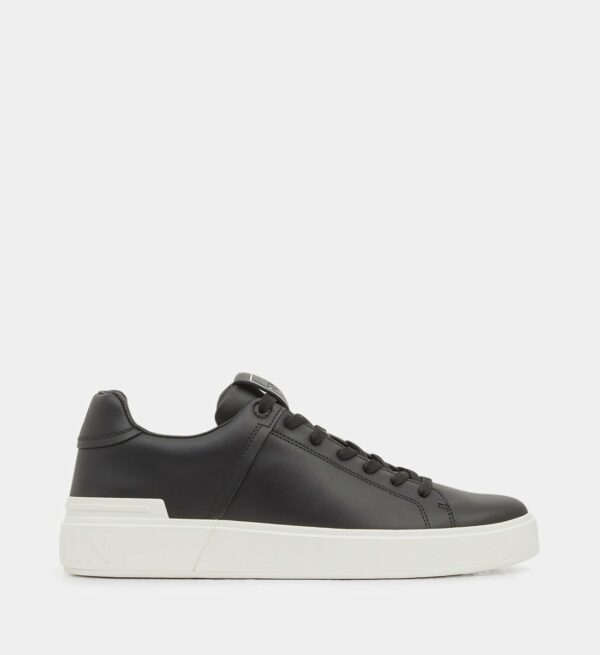 Sneakers basses B Court cuir Noir Balmain