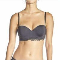 Soutien gorge Bandeau bretelles amovibles - Grand Jeu Noir Huit