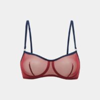 Soutien-gorge bandeau Rosalie armatures Violet Simone Perele