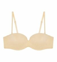 Soutien-gorge bandeau avec armatures microfibre seconde peau NOTHING Beige Lou