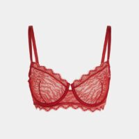 Soutien-gorge corbeille Ysé x La Redoute en dentelle Rouge Ysé