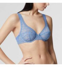 Soutien-gorge emboîtant avec armatures dentelle AIR DE LOU Bleu Lou