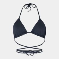 Soutien-gorge maillot de bain triangle uni Noir Noholita