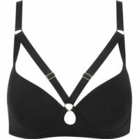 Soutien-gorge push-up Tapage Nocturne Noir Maison Close