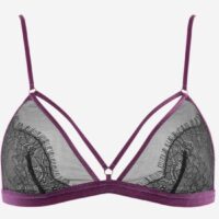 Soutien-gorge triangle Coup de Foudre Noir Maison Close