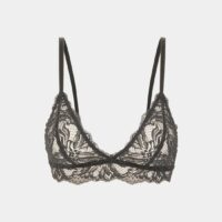 Soutien-gorge triangle Hyacinthe dentelle Noir Nénés Paris