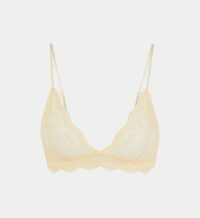 Soutien-gorge triangle Marilyn dentelle bourdonnée Jaune Samsøe Samsøe