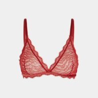 Soutien-gorge triangle Ysé x La Redoute en dentelle Rouge Ysé