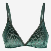 Soutien-gorge triangle velours Vert Momoni