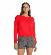 Summer Knit Top Manches Longues Rouge Wolford