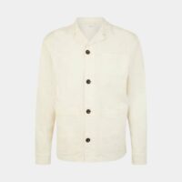 Surchemise coton épais bio canevas Blanc Knowledge Cotton Apparel