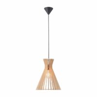 Suspension Groa 35 bois/métal noir Marron Nordlux