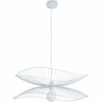 Suspension LIBELLULE métal blanc Ø56 cm 60W Blanc Forestier