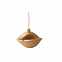 Suspension Lombak bambou naturel 30 cm Marron Mahe Homeware