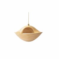 Suspension Lombak bambou naturel 60 cm Marron Mahe Homeware