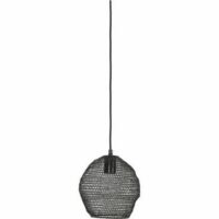 Suspension NOLA métal noir H20 x Ø18 cm Noir Light et Living